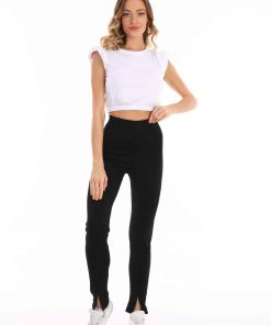 Merter Toptan Tayt İmalatçıları Wholesale leggings Wogues Yırtmaçlı Çelik İnterlok Tayt