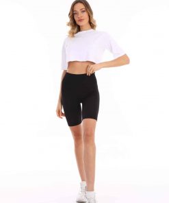 Merter Toptan Tayt İmalatçıları Wholesale leggings Wogues Disko Şort Tayt - Siyah
