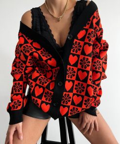 Toptan Triko Wholesale Knitwear Merter Tekstil İmalatçıları Kupa Desenli Triko Hırka