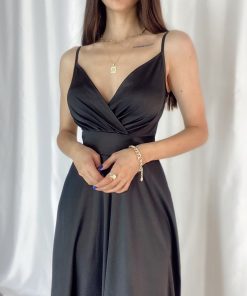Toptan Bayan Giyim Wholesale Merter Tekstil İmalatçıları Akılı Kruvaze Saten Elbise