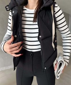 Toptan Şişme Mont Yelek Wholesale Inflatable Jacket Vest Kapüşonlu Cepli Fermuarlı Şişme Yelek