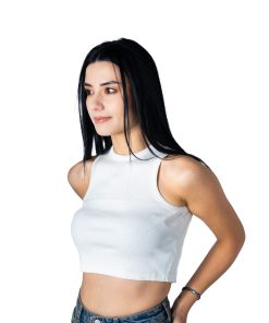 Wholesale Merter Toptan Bayan Giyim Bisiklet Yaka Kaşkorse Body Crop Atlet